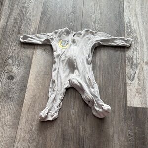 Tuffy Gray Baby One Piece with Moon Design